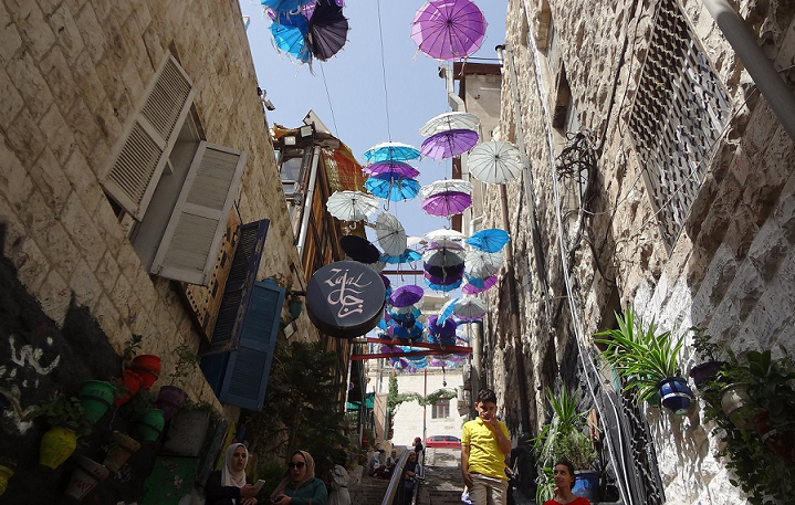 Umbrella Stairs Amman Downtown