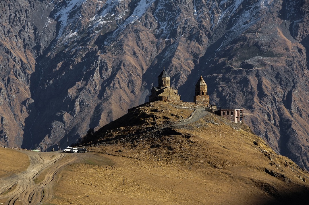 Gergety Trinity Church Mt Kazbek Georgia